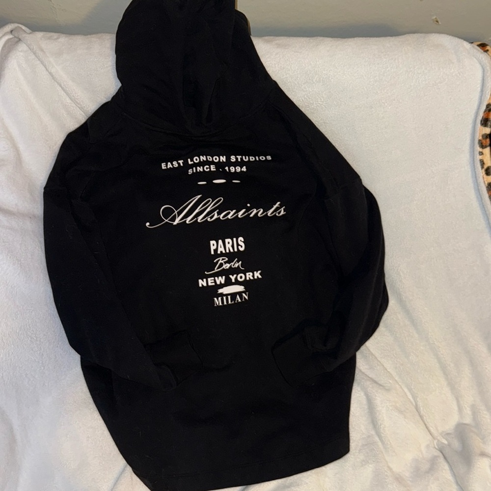 AllSaints Black Hoodie - Picture 3 of 6
